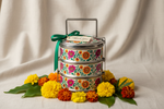 3‑Tier Floral Printed Stainless Steel Tiffin Carrier Return Gifts at TheReturnGifts.com: Useful, Eco‑Friendly and Beautifully Gift‑Ready