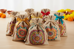 Jute Bags with Rangoli Print Return Gifts at TheReturnGifts.com: Eco‑Friendly Favors with a Traditional Touch