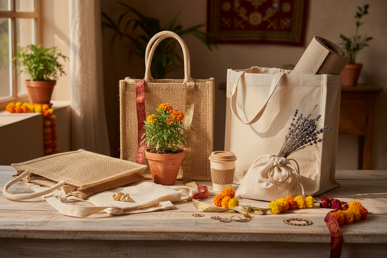 Fabric & Jute Bag Return Gifts: Eco-Friendly Choices Guests Can Reuse Daily