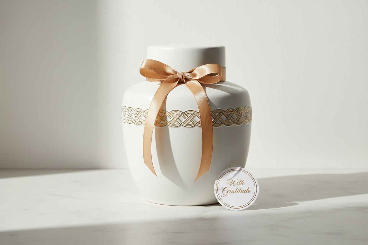 8" White Jar Return Gifts at TheReturnGifts.com: Big, Clean and Premium‑Looking