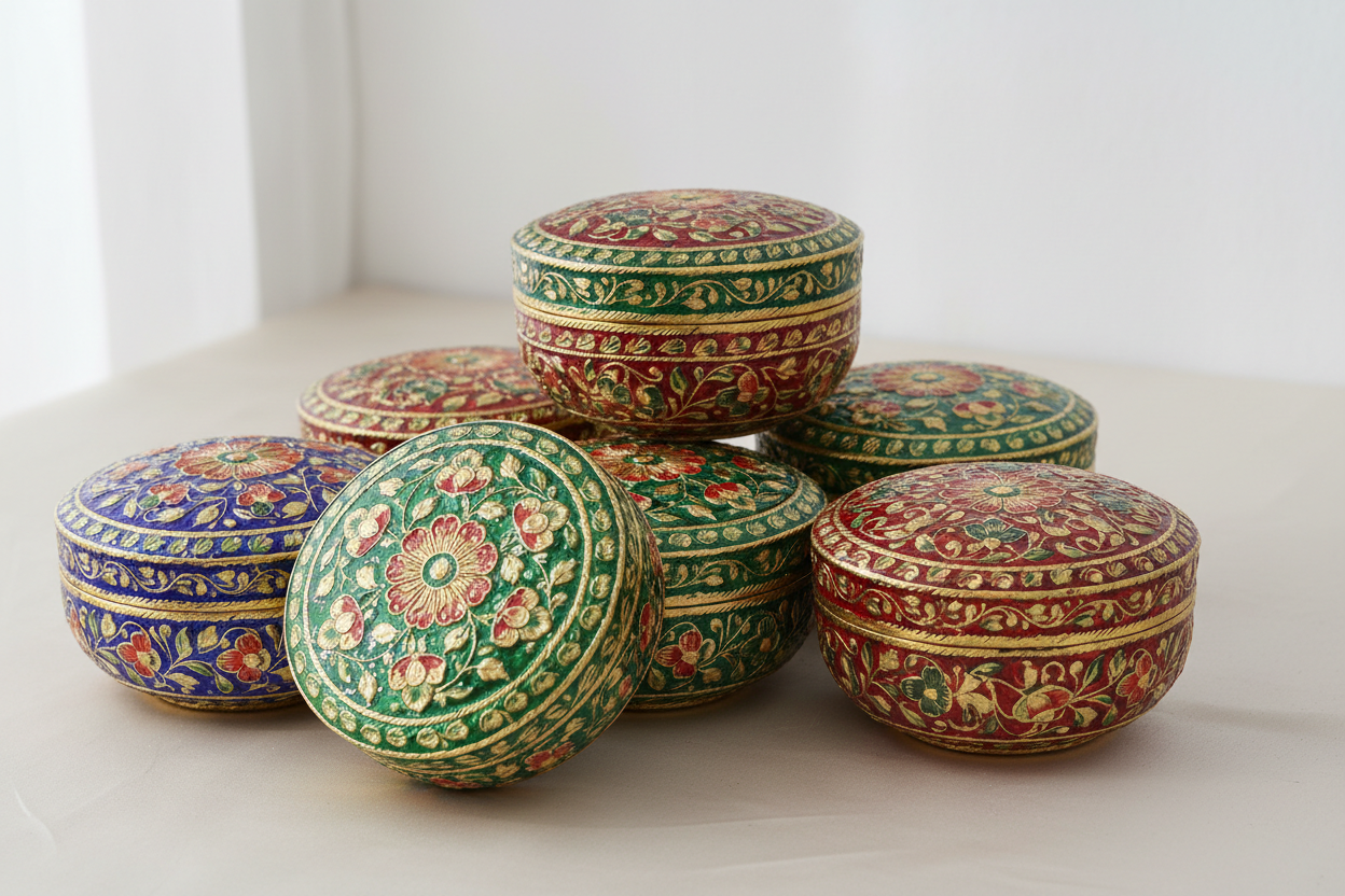 4 Inch Meenakari Box Return Gifts at TheReturnGifts.com: Small in Size, Big on Traditional Charm
