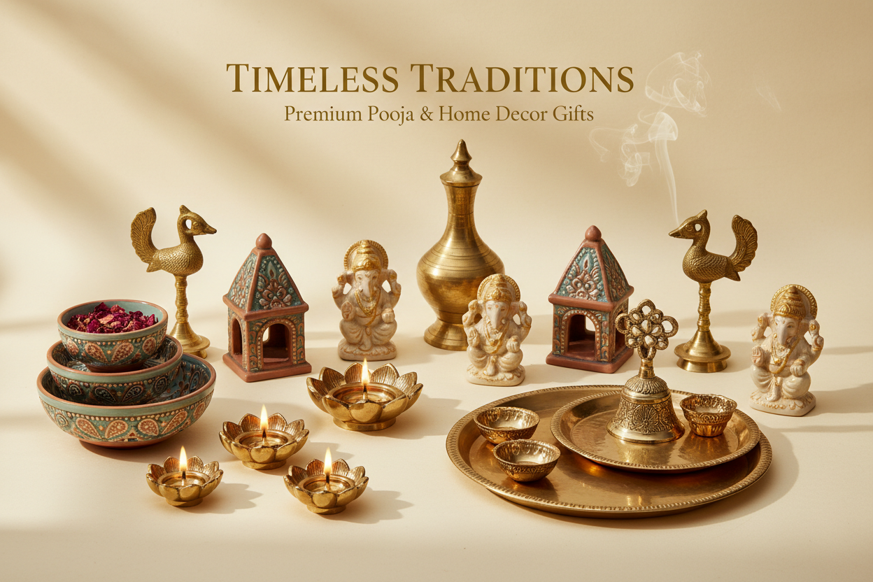Best Brass & Ceramic Return Gifts Under ₹500 for Pooja and Home Decor
