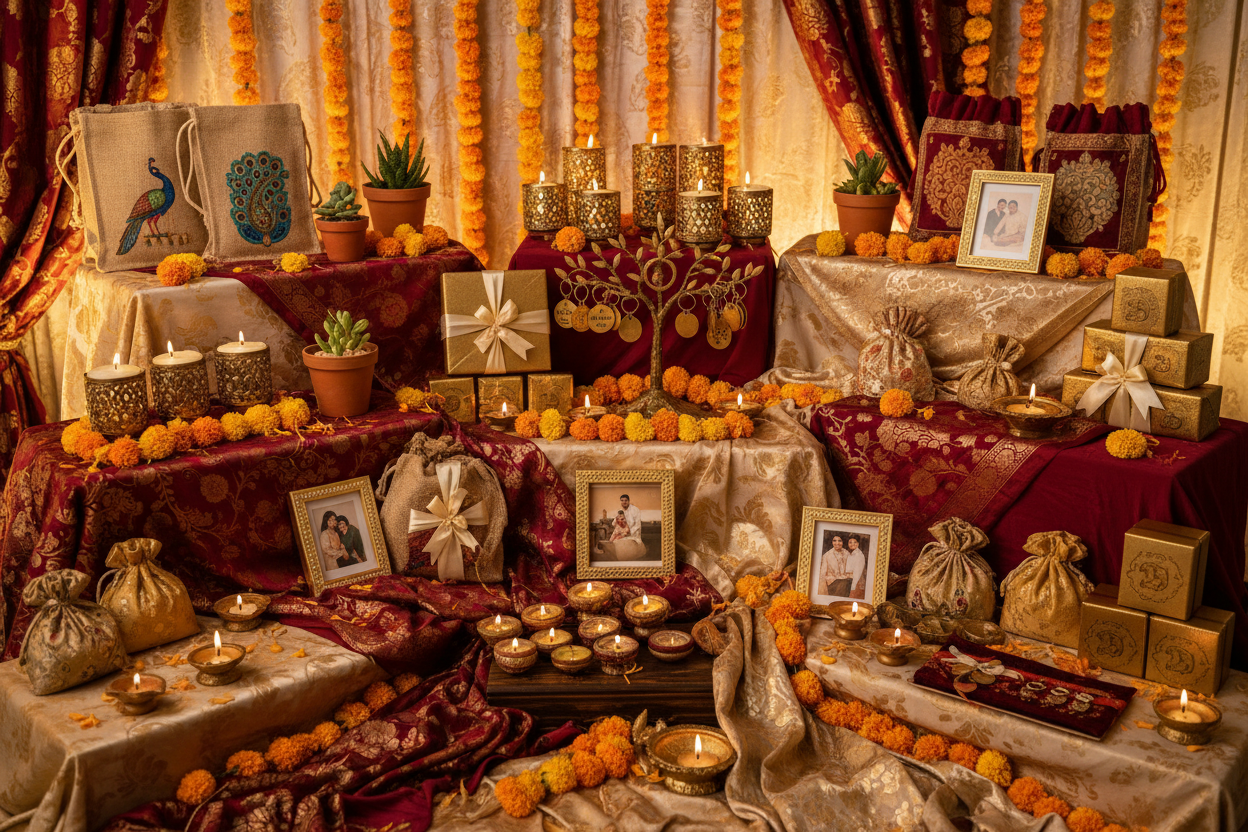 Elegant Return Gifts for Engagement, Reception and Sangeet on a Budget