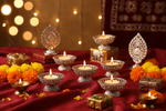 German Silver T-Light Holder Return Gifts at TheReturnGifts.com: Small Size, Big Festival Vibe