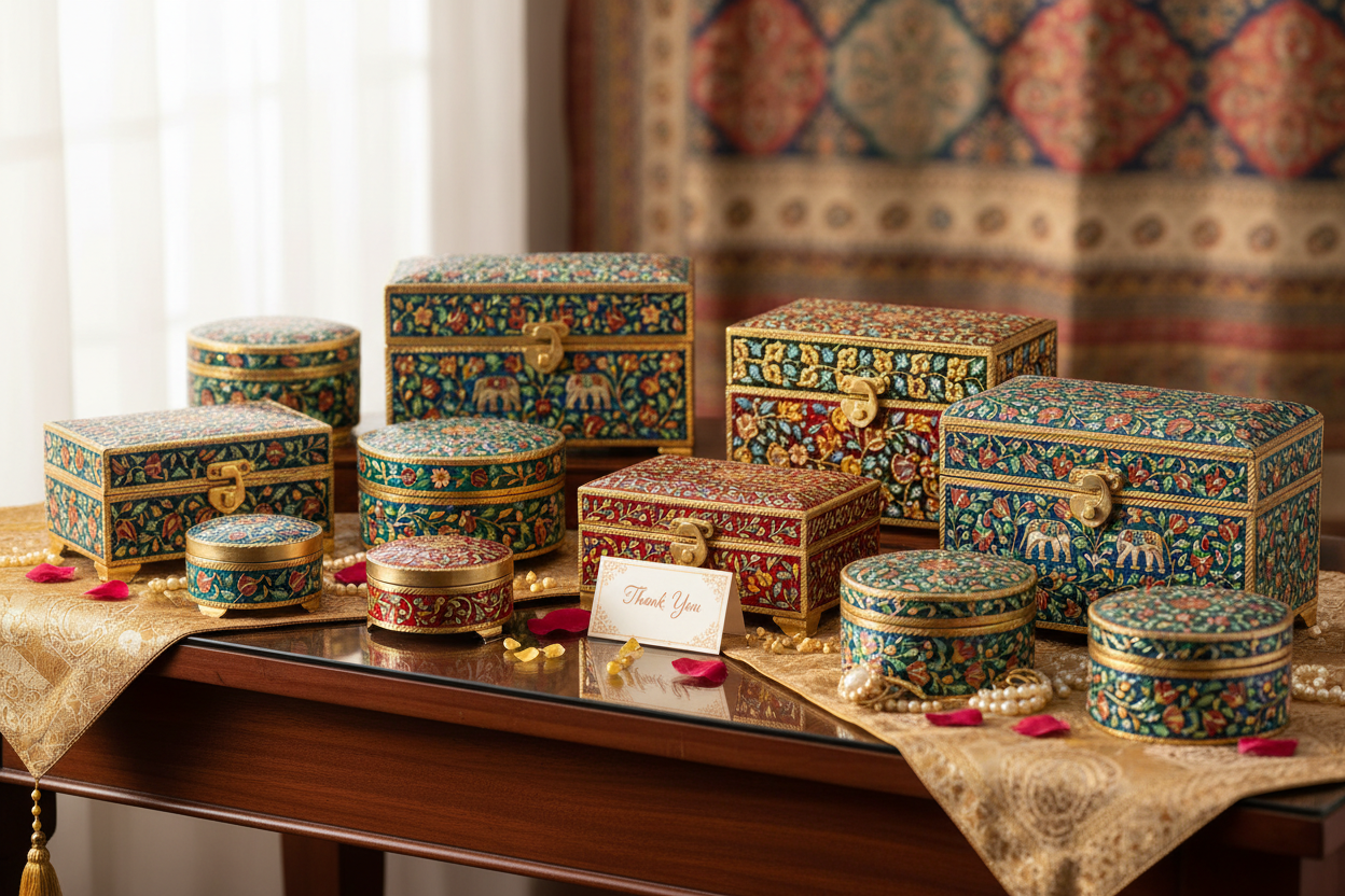 Meenakari Box Return Gifts: Colorful, Traditional Favors for Every Occasion