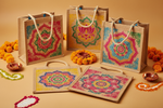 Multi Colour Jute Bags with Rangoli Print Return Gifts at TheReturnGifts.com: Colourful, Eco‑Friendly Favors for Every Traditional Function