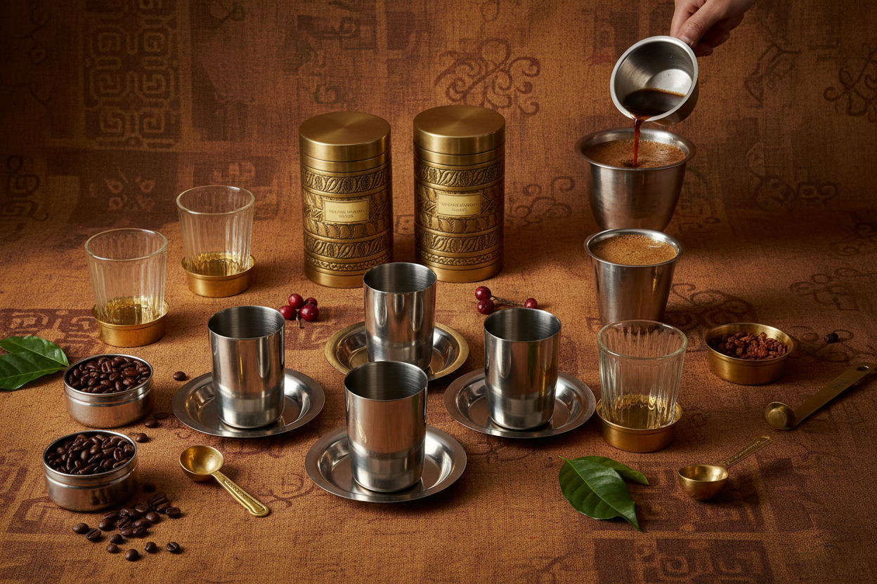 Return Gifts For South Indian Coffee Lovers: Dabara Sets, Glasses, Jars And More