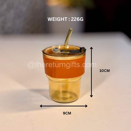 Slub Glass 400ml | Textured Drinking Glass for Home & Gifting