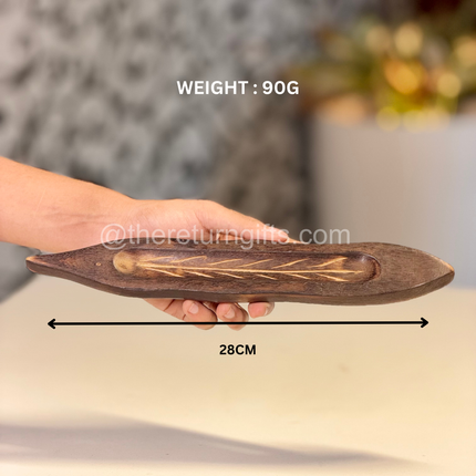 Wooden Incense Holder | Traditional Agarbatti Stand & Pooja Gift
