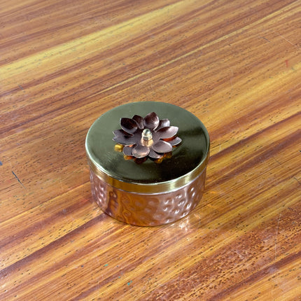 4 INCH ROUND BRASS JAR (10 pieces)