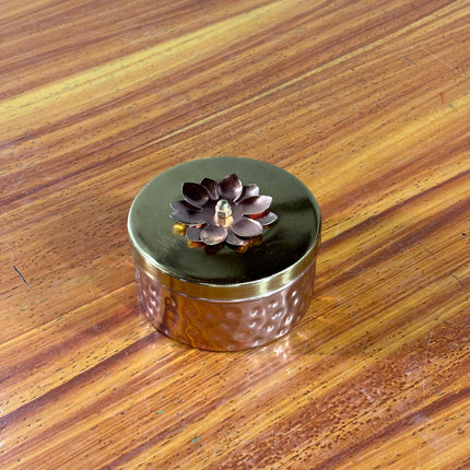 4 INCH ROUND BRASS JAR (10 pieces)