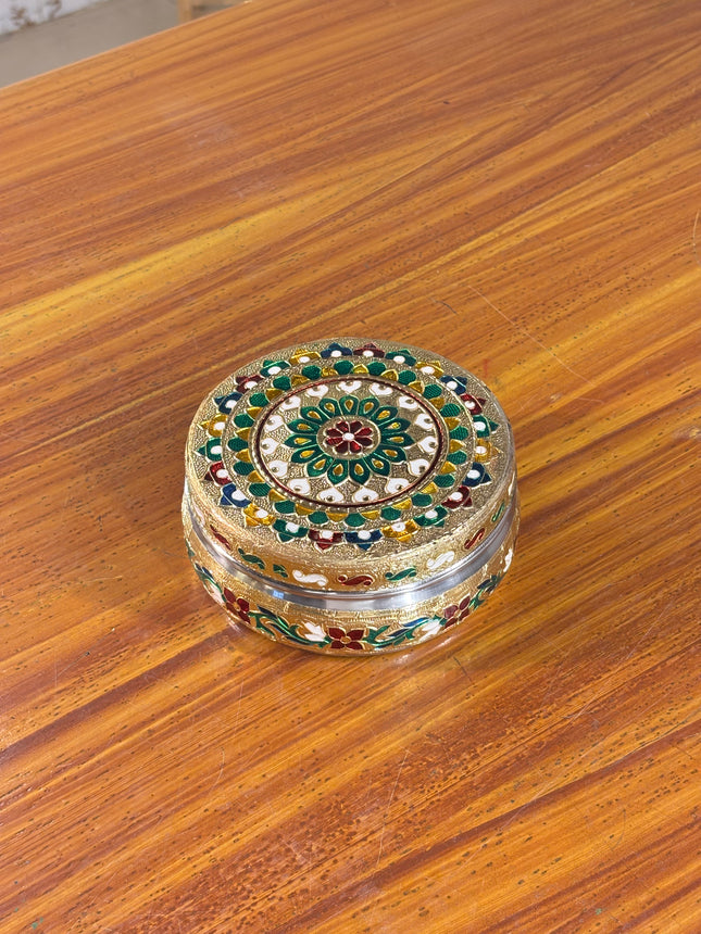 4 INCH MEENAKARI TIFFIN BOX (10 pieces)