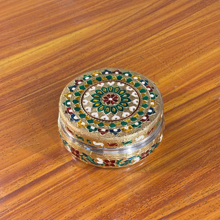 4 INCH MEENAKARI TIFFIN BOX (10 pieces)