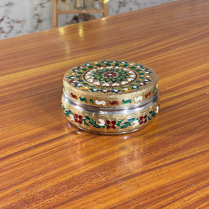 4 INCH MEENAKARI TIFFIN BOX (10 pieces)