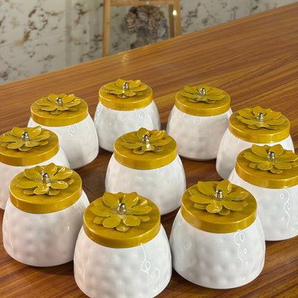 WHITE CONE JAR (10 pieces)