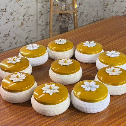 6 INCH WHITE JAR (10 pieces)