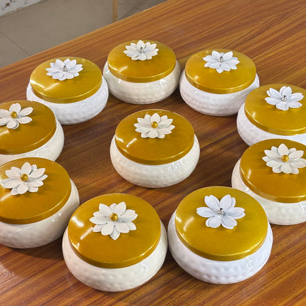 6 INCH WHITE JAR (10 pieces)