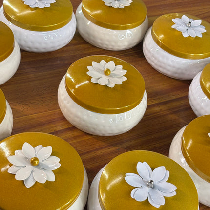 6 INCH WHITE JAR (10 pieces)