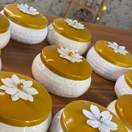 8 INCH WHITE JAR (10 pieces)