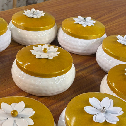 6 INCH WHITE JAR (10 pieces)