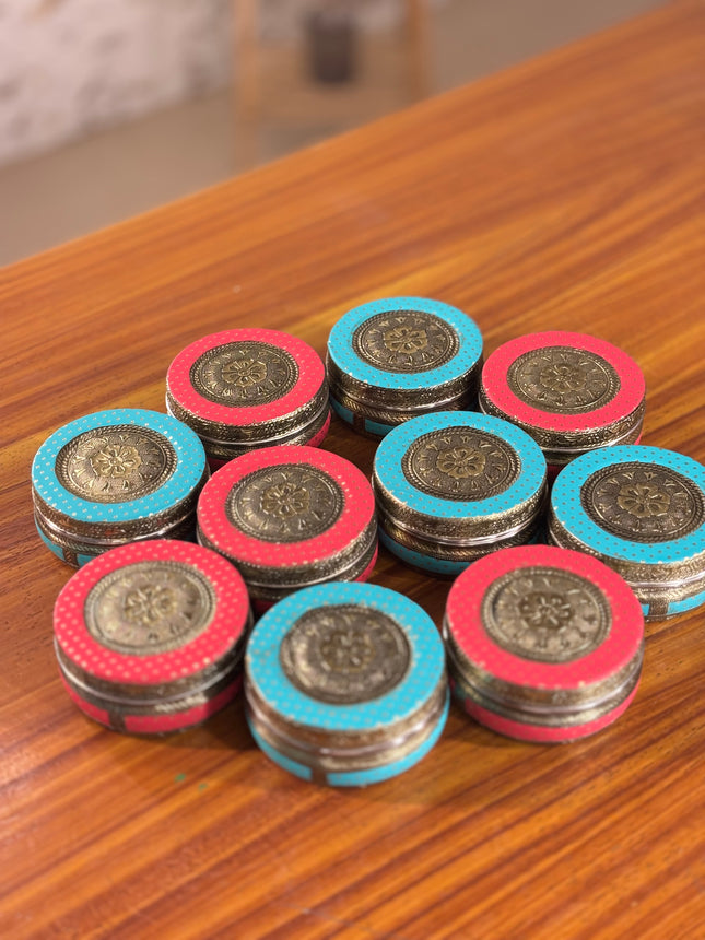 Stainless Steel Decorative Tiffin Box (10 pieces)