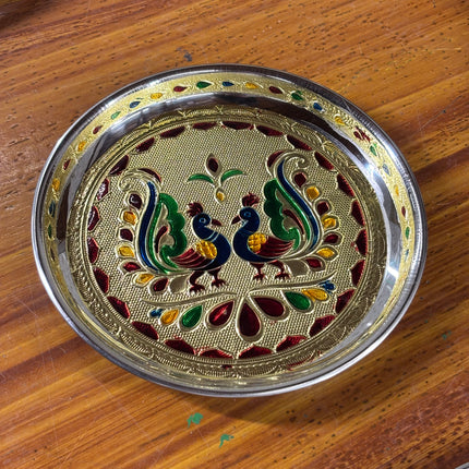 MEENAKARI PLATE (10 pieces)