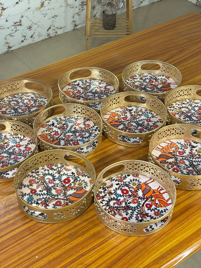Design Decorative Round Tray (10 pieces)