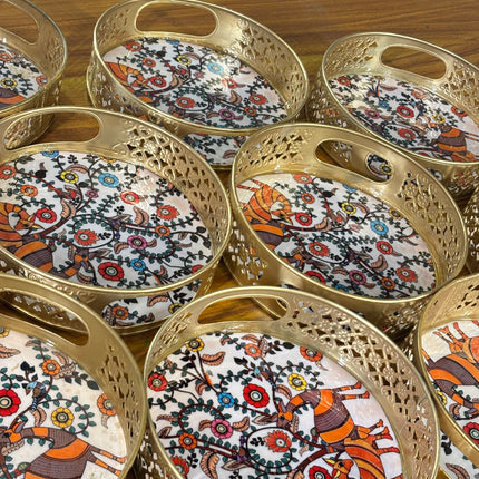 Design Decorative Round Tray (10 pieces)