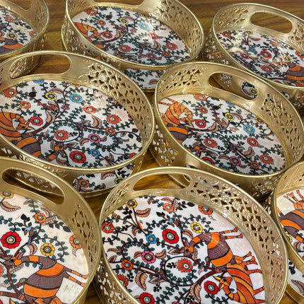 Design Decorative Round Tray (10 pieces)