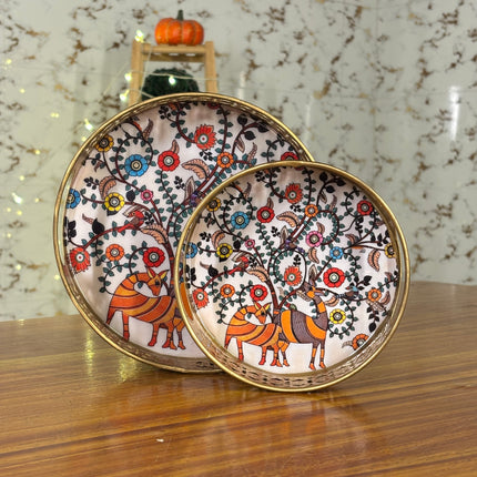 Design Decorative Round Tray (10 pieces)