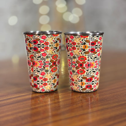 PRINTED STEEL GLASS(10 pieces)