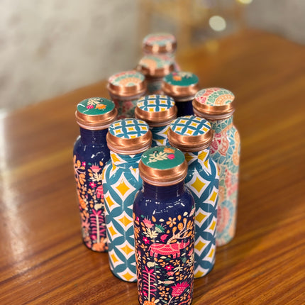 PRINTED COPPER BOTTLE (10 pieces)