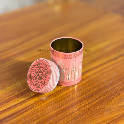 Printed Metal Tin | TRG0137 | Colorful Printed Metal Tin Box Under ₹100 | Reusable Decorative Return Gift Container for Weddings & Festivals