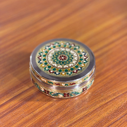 6 INCH MEENAKARI TIFFIN BOX(10 pieces)