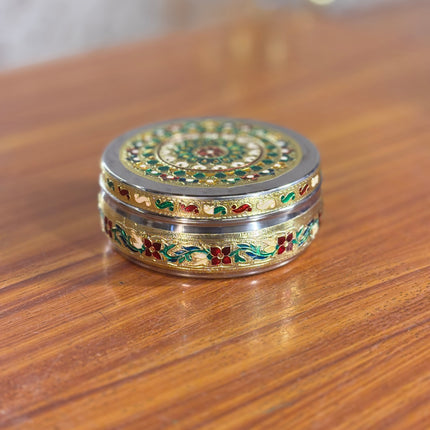6 INCH MEENAKARI TIFFIN BOX(10 pieces)