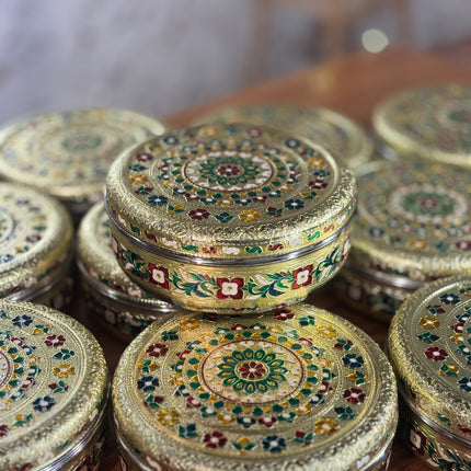 8 INCH MEENAKARI TIFFIN BOX (10 pieces)