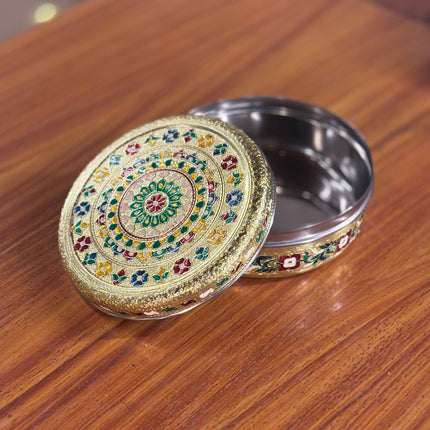 8 INCH MEENAKARI TIFFIN BOX (10 pieces)