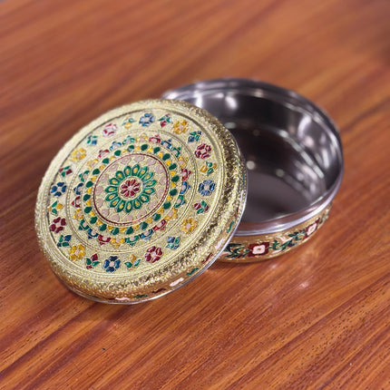 8 INCH MEENAKARI TIFFIN BOX (10 pieces)