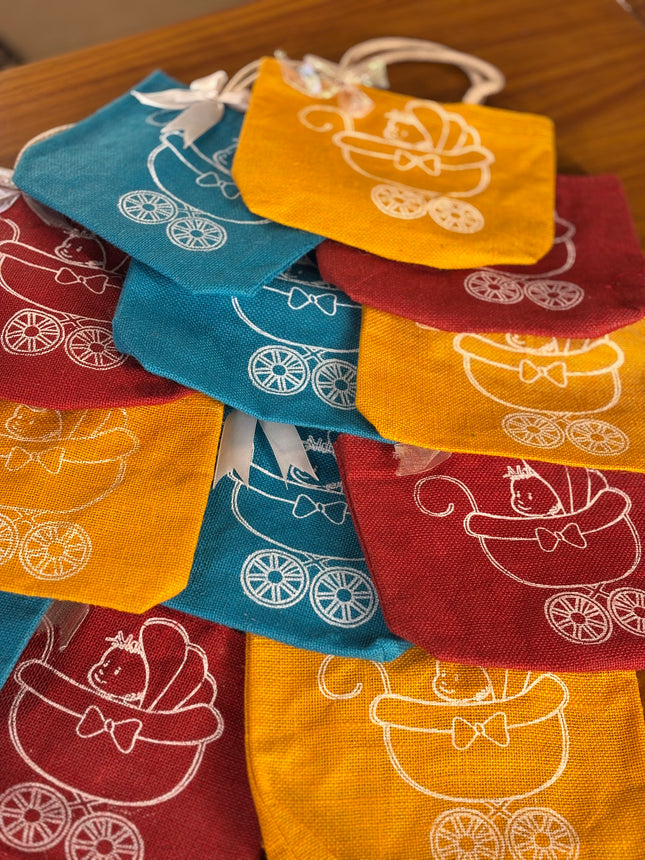 Baby Shower Jute Bag (10 pieces)