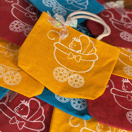 Baby Shower Jute Bag (10 pieces)