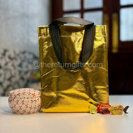 Printed Tin + Pvc Bag with Chocolates