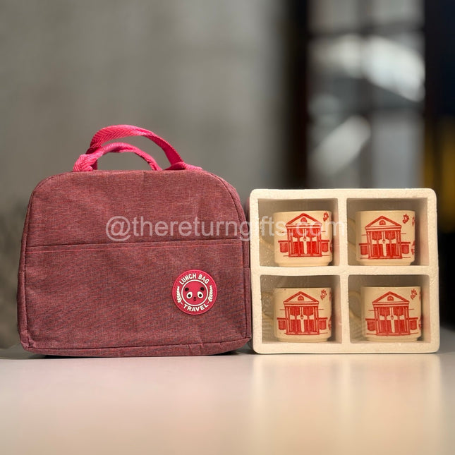Lunch Bag and Ceramic Set Combo