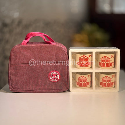 Lunch Bag and Ceramic Set Combo
