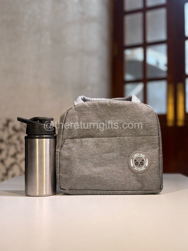 Lunch bag with Stainless Steel Mini sipper Bottle - 500ml