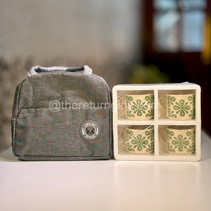 Lunch Bag and Ceramic Set Combo