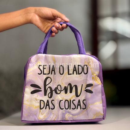 Insulated Lunch Bag with Sipper With Straw - 500ml
