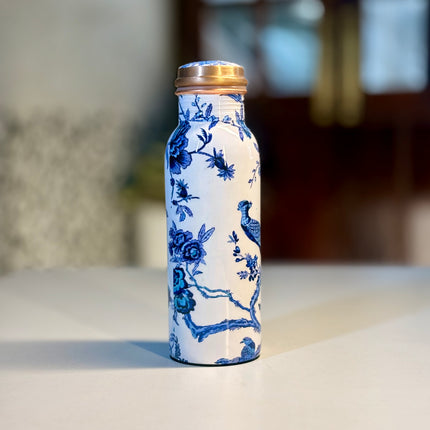 Printed Copper Bottle | TRG0139 | Pure Copper Water Bottle with Colorful Printed Meena Design Under ₹900 | Stylish Health‑Friendly Wedding, Corporate & Festive Return Gift