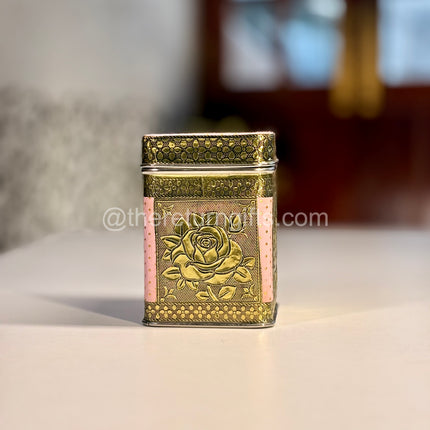 Rose Embossed Meenakari Storage Box With Pvc Bag