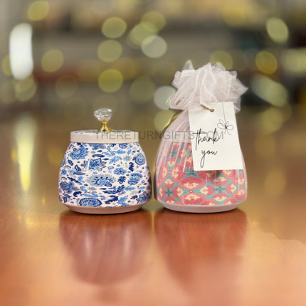 Printed Cone Jar | TRG0012 | Cone‑Shaped Printed Decorative Jar Under ₹250 | Stylish Budget Return Gift for Weddings, Birthdays & Festivals