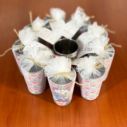 Printed Steel Glass | TRG0071 | Colorful Printed  Stainless Steel Drinking Glass Under ₹200 | Durable Kids & Family Use Glass, Ideal Return Gift